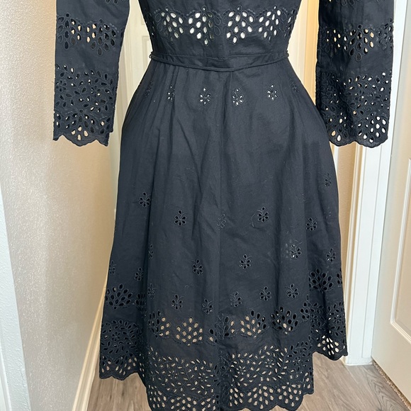 Theory structured eyelet shirt dress cotton size 2 - Picture 12 of 15